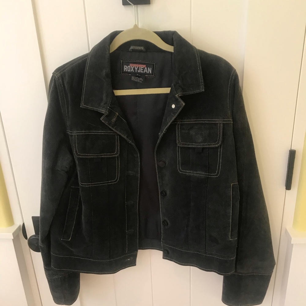 Vintage 90s RoxyQuicksilver Genuine Leather Jacket